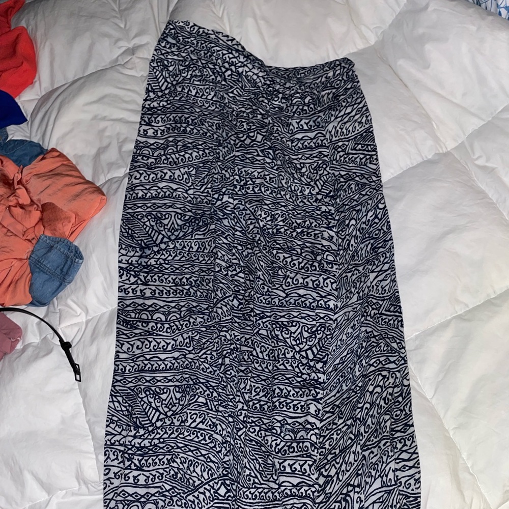 Pattern maxi skirt